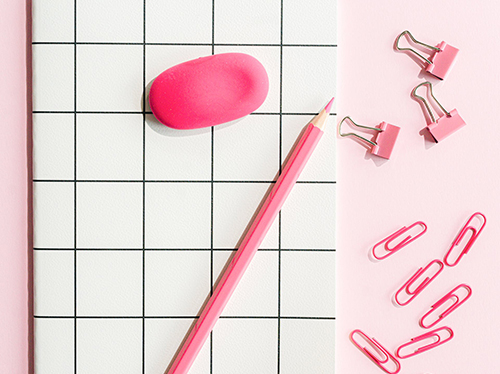 Pink Stationery