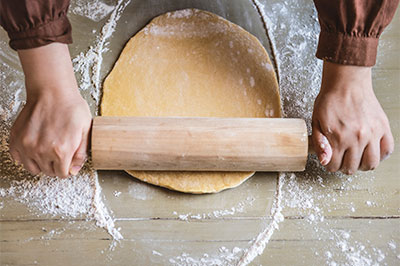 Rolling a dough